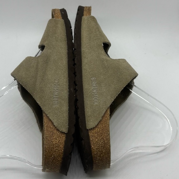 Birkenstock Arizona Two Strap Sandal Beige Suede Unisex Women’s 7 Mens 5 EU38 - Picture 5 of 9